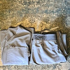 Figs Heather Indigo Scrub Set